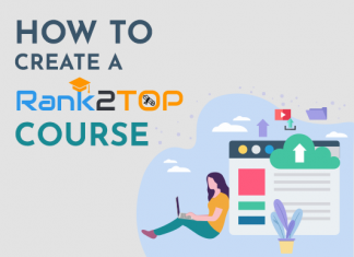 How to create a rank2top course
