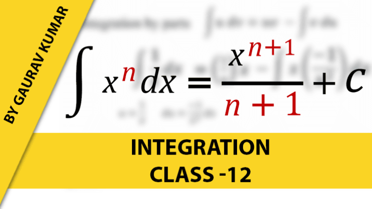 Class-12th  Integration